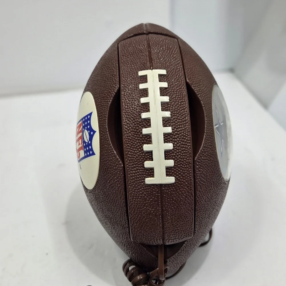 VINTAGE COLUMBIA TEL-COM MODEL NFL-28‎ FOOTBALL SHAPE CORDED TELEPHONE Cowboys
